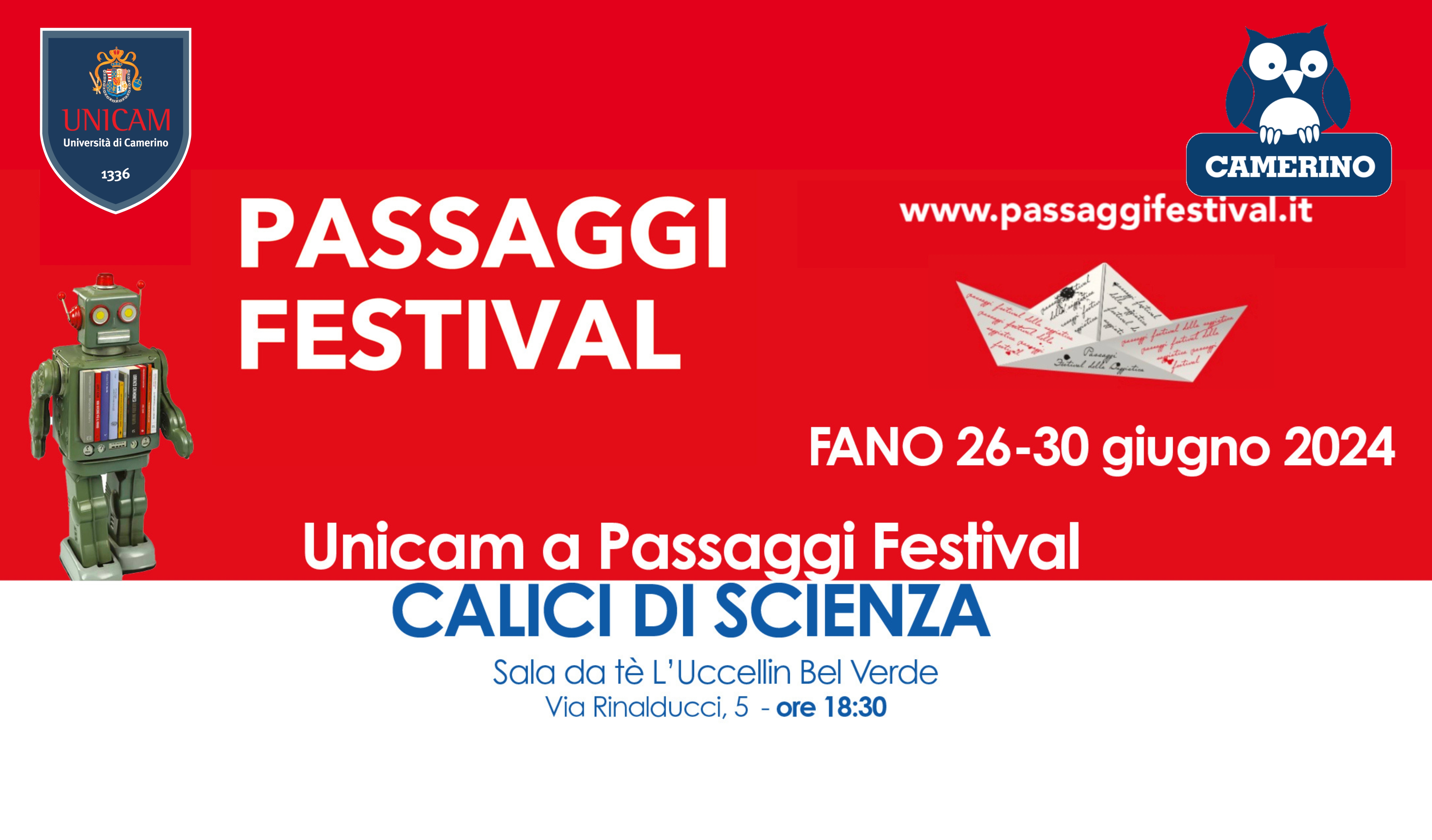 Unicam a Passaggi Festival – Calici di Scienza