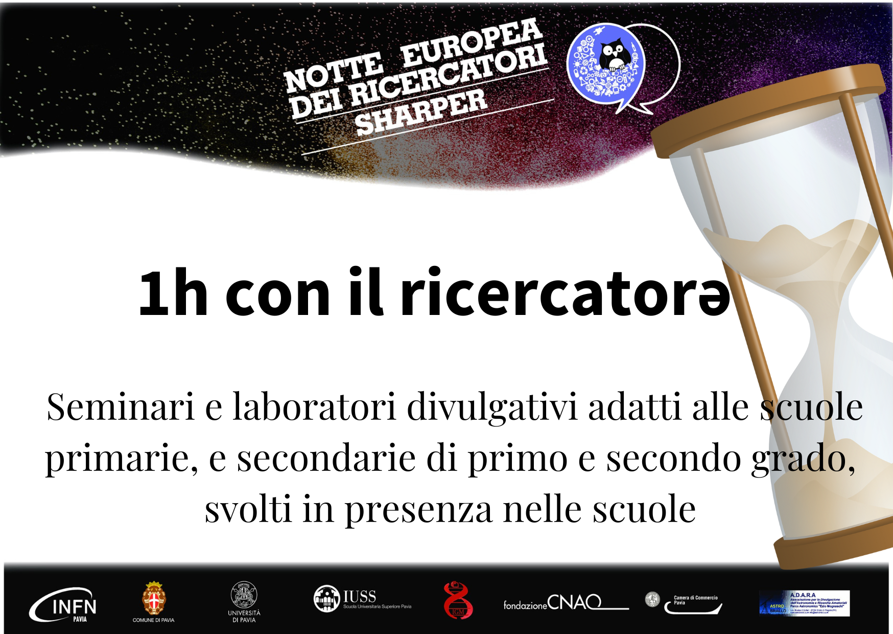 1h con il ricercatore (secondaria 1° grado)