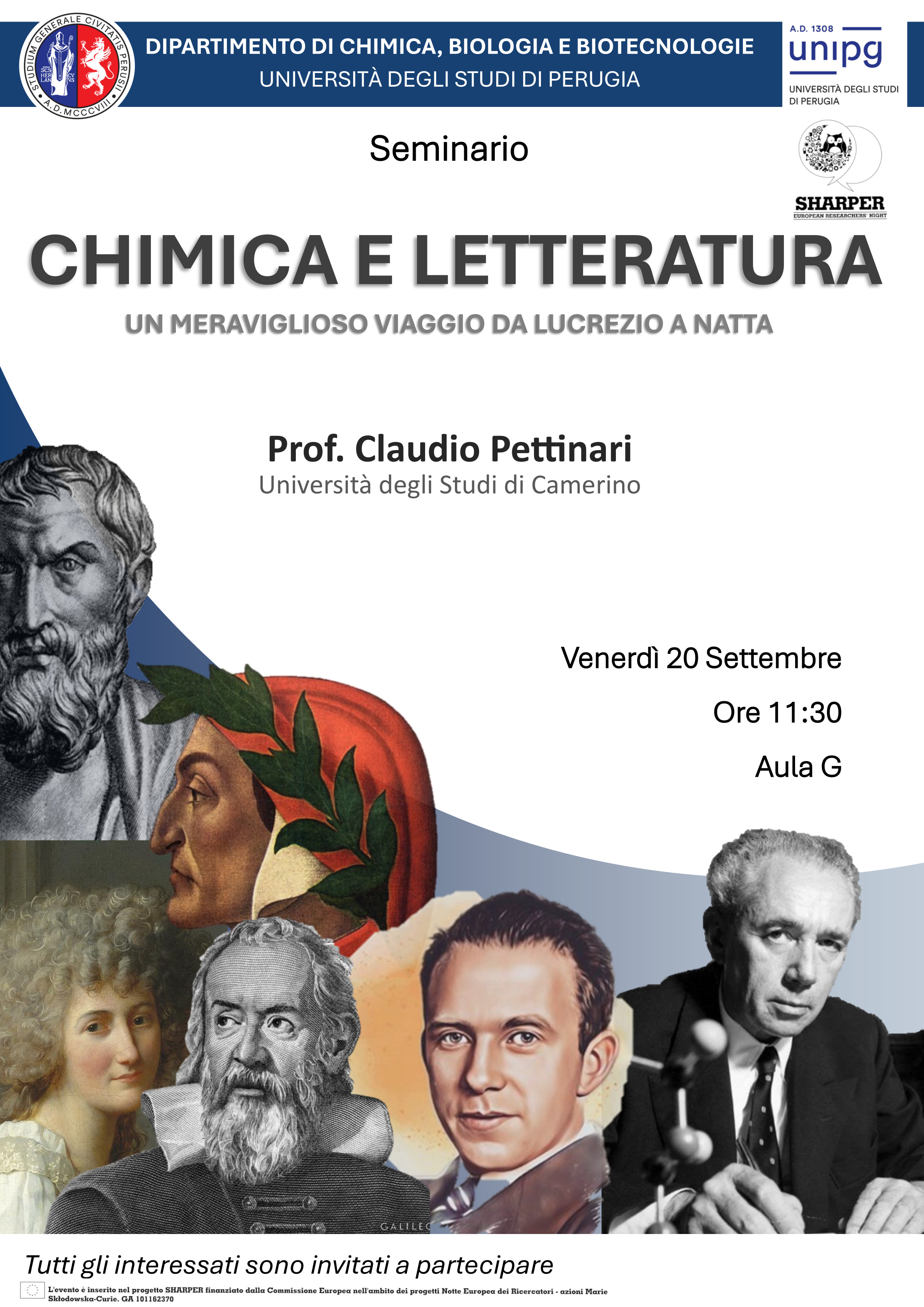 Chimica e Letteratura: un meraviglioso viaggio da Lucrezio a Natta